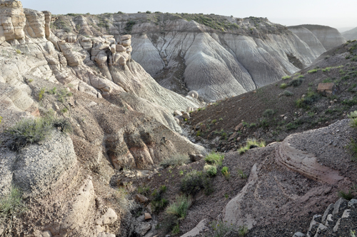 Looking down from Blue Mesa Overlook